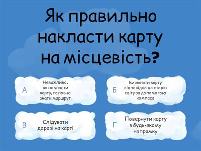 Орієнтування на місцевості. 