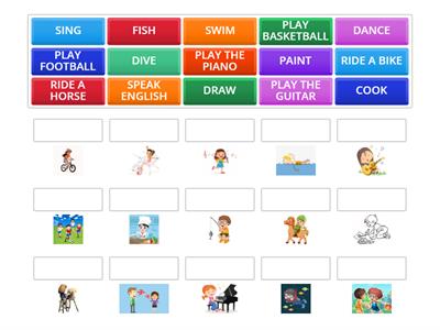 MEMORY GAME - ACTION VERBS