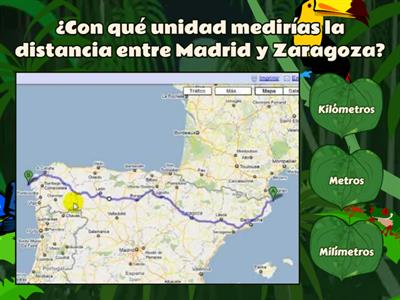  Unidades de Longitud: metro (m), centímetro (cm) y kilómtero (km)