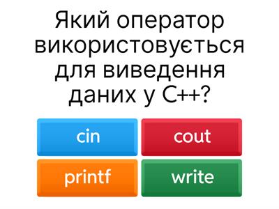 Введення та виведення даних 