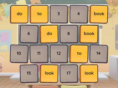 Sight Word Group 2 Match (november)