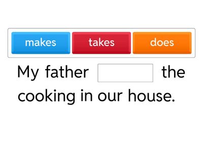 Collocations do/make/take