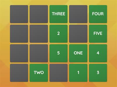NUMBERS 1-5 AND COLOURS