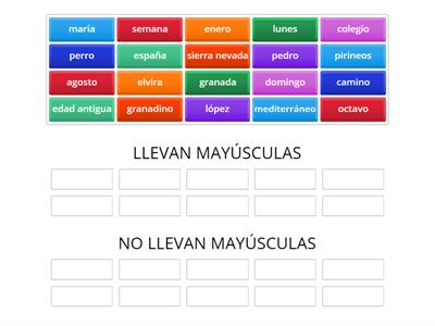 GRAMÁTICA: MAYÚSCULAS