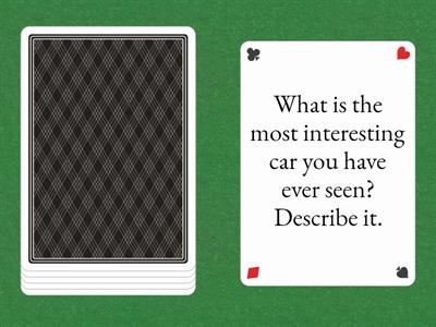 Cars Warm-Up Questions