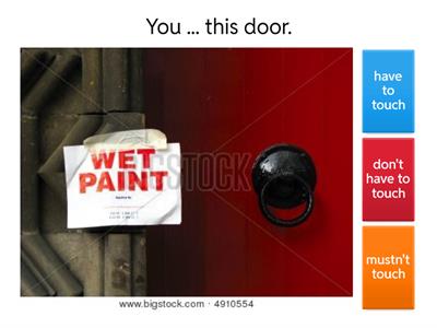 Must, Have to, Don't have to, Mustn't