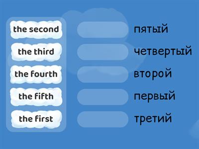 Ordinal numbers (1-5) - 2 