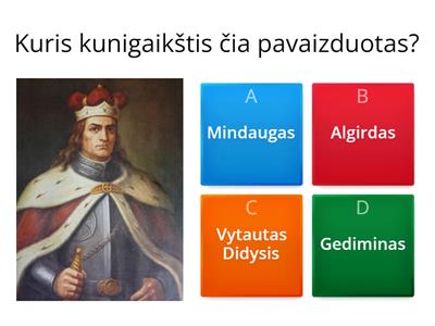 Lietuvos kunigaikščiai 4 klasė