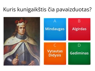 Lietuvos kunigaikščiai 4 klasė