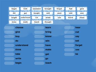 Past simple - Irregular verbs