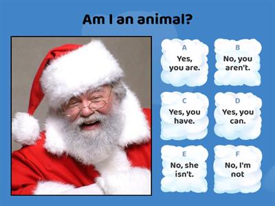 Christmas grammar guess game