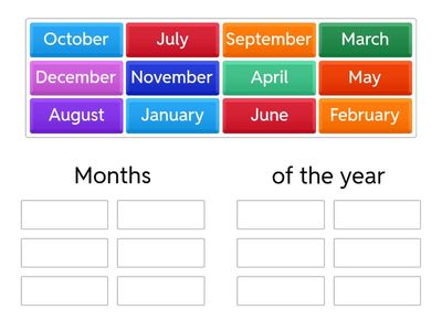 Months of the Year