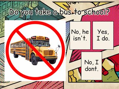 present simple short answers