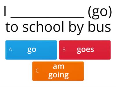 Simple Present Tense VS Present Continuous Tense