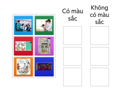 Phân loại nhóm có màu sắc và không có màu sắc
