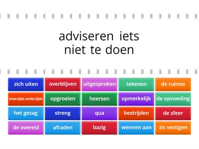 Nederlands in Actie H5 vocabulaire