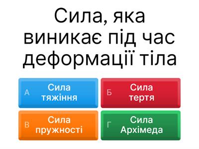 Фізика 7. Сила