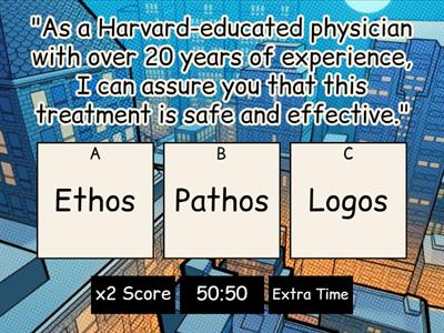 Ethos, Pathos, & Logos Review