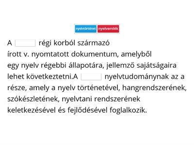 nyelv - összetett szavak kontextusban