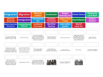 Review for Western Expansion Vocab 