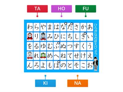 Four-line Hiragana