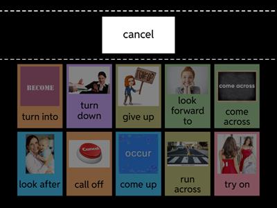Inseparable phrasal verbs