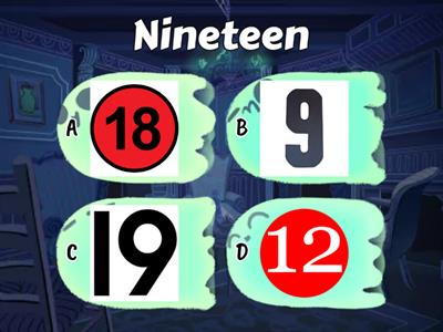 Number words 1-20