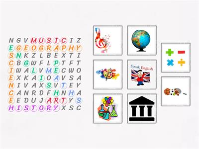 School subjects - Fun Quest 1