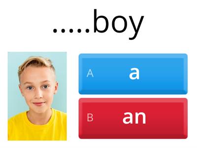 A/ AN - 3rd grade