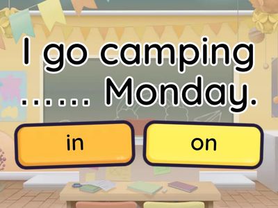 Prepositions of Time 