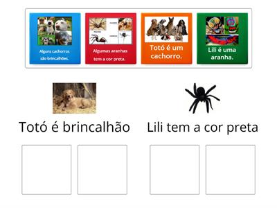 Jogo Verdadeiro ou Falso - Totó e Lili