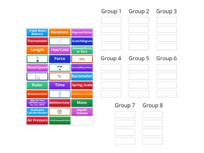 Science Tools Match Up