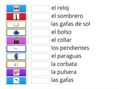 Vocabulario_ropa: complementos