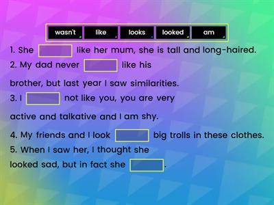 look like vs like vs be like