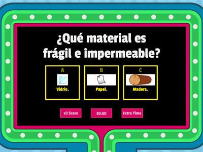 Tipos de  materiales Primero Básico