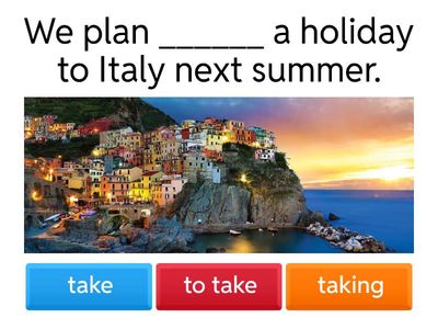 Gerund, Infinitive, Bare Infinitive 