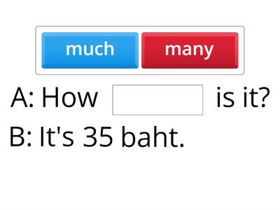 How much is/ are 3 how much / how many