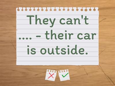 Modals in the past.....