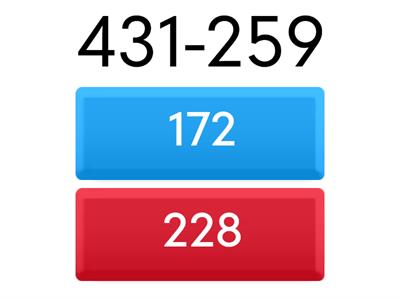 Subtraction with regrouping 