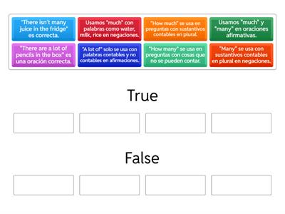 Rules how much, how many, much, many, a lot of