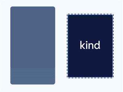 Ending -old, -ost, -ild, -ind