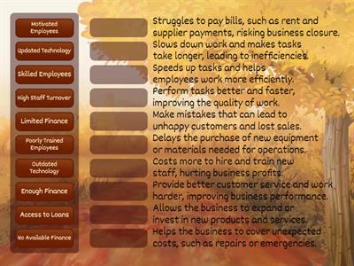 Internal Factors Match Up