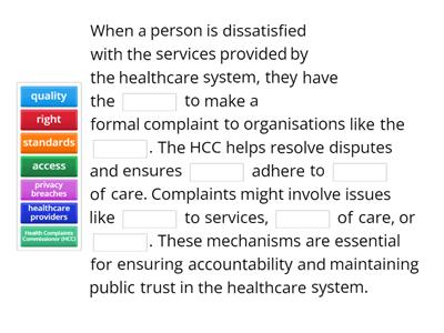 Health System Complaints