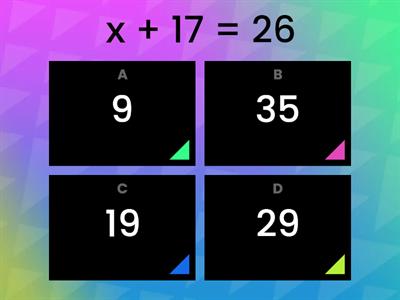  Реши уравнение (найди значение переменной)