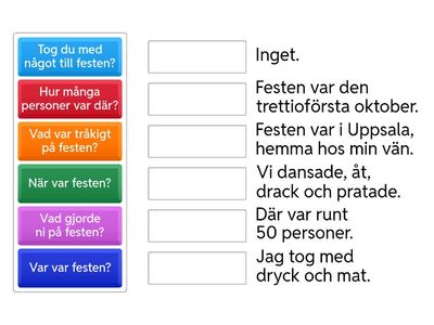 Monica. Halloweenfestfrågor