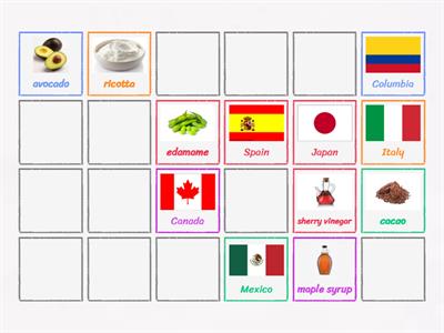 3. staple ingredients  matching pairs