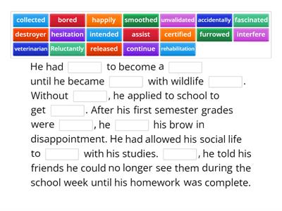 Vocabulary (A Wild Adventure)