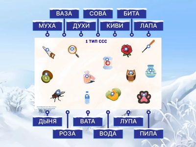 Чтение слов 1 тип ССС