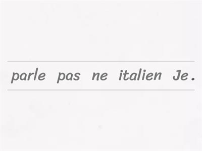 50) La négation ne ...pas, ne ...jamais, ne ...plus (not, never, anymore)