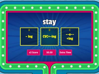 present progressive spelling rules